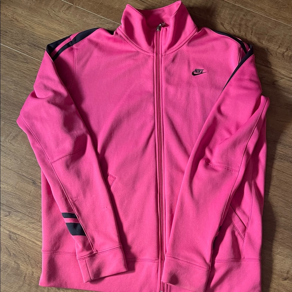NIKE-Preloved Pink & Black Women’s Track Jacket